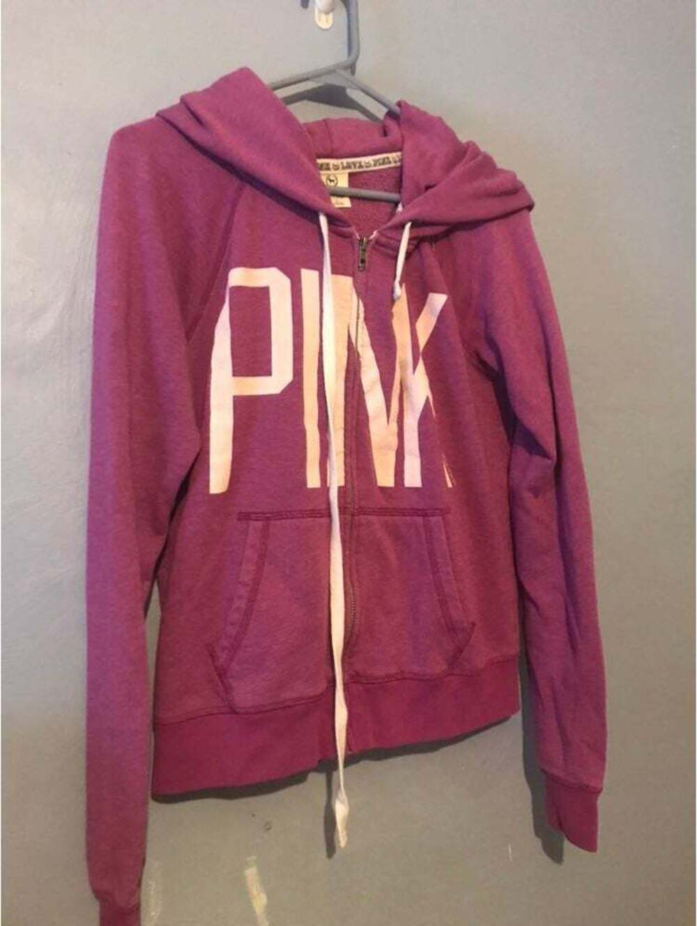Magenta PINK Zip Up Hoodie